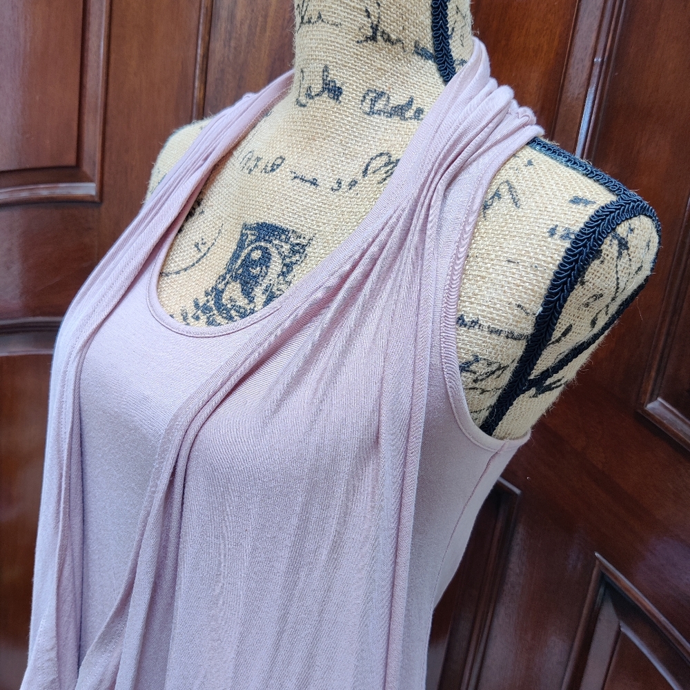 Vivienne Tam Rose/Mauve Drapey Top/Tunic